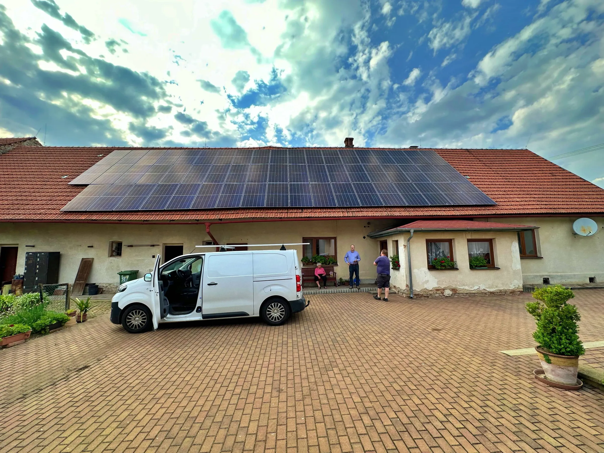 Statek Ostřetín – výkon fotovoltaiky 25,48 kWp