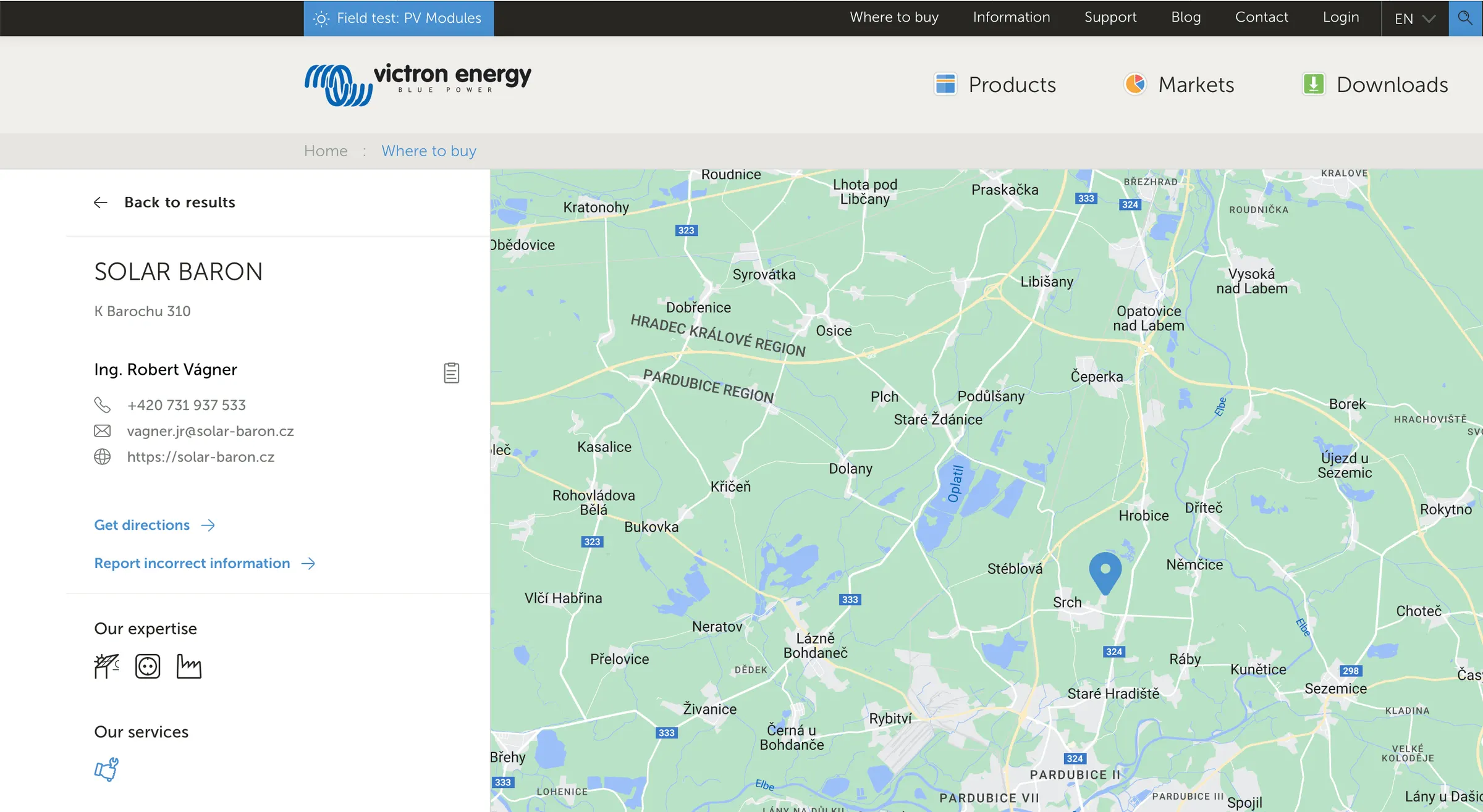 SOLAR BARON je oficiálně Victron Energy® Authorized Technician. Již delší dobu jsme zalistování přímo na stránkách výrobce.