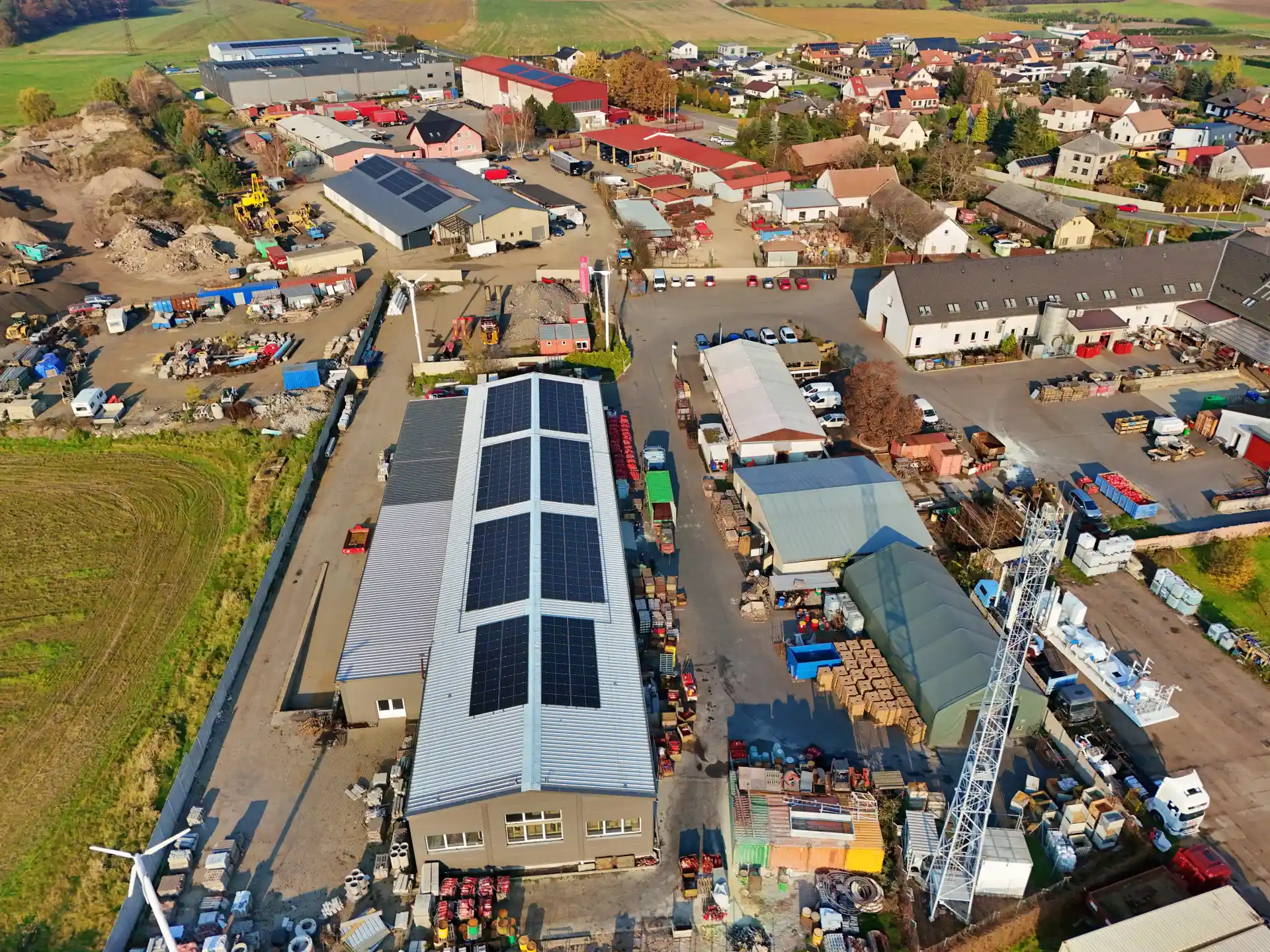 Firemní fotovoltaika Hastex & Haspr – 99,36 kWp