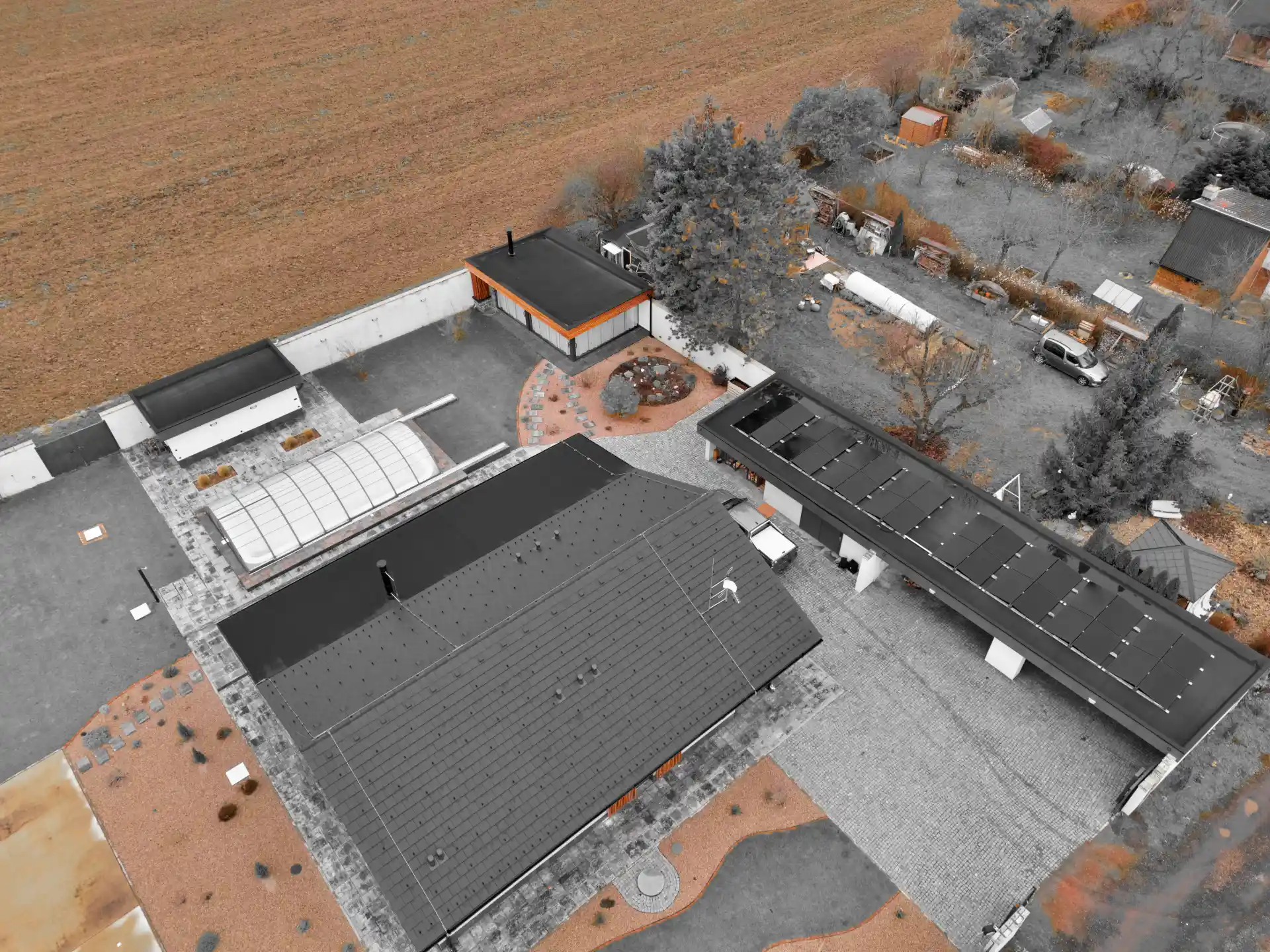 Hradec Králové – výkon 14,4 kWp, baterie 28 kWh