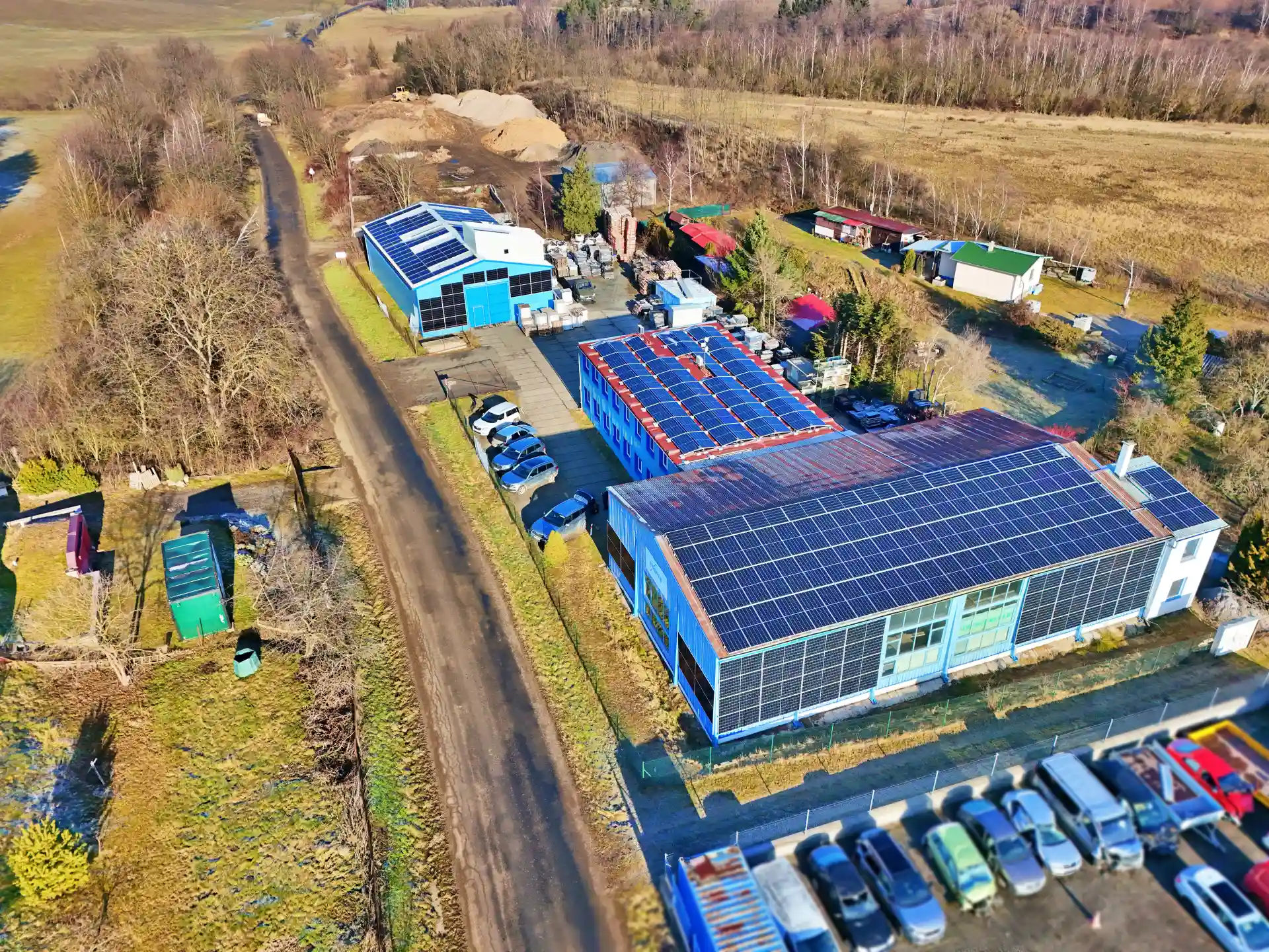 Firemní fotovoltaika Fram, Divišov – 138,98 kWp